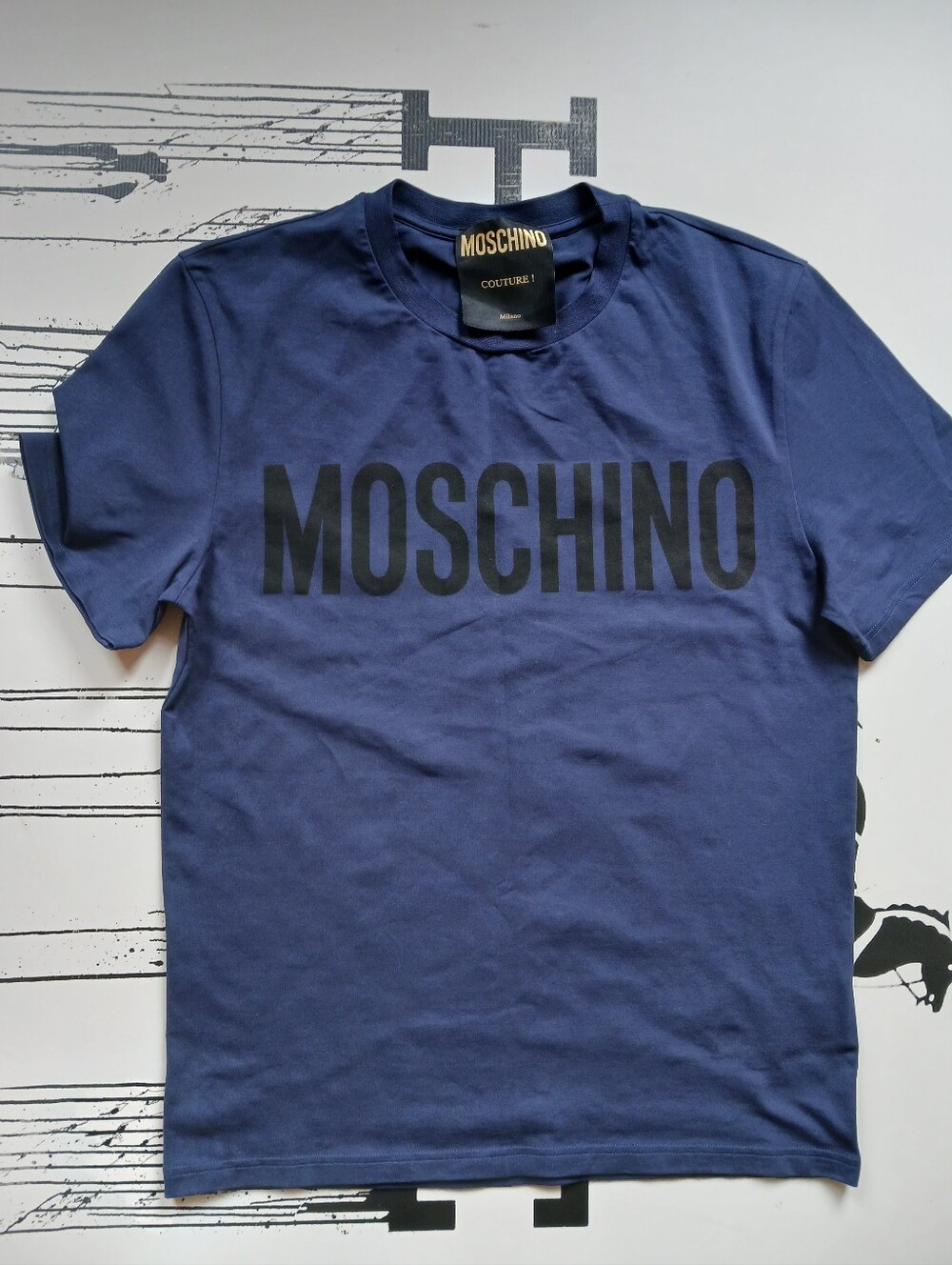 Moschino Bleu T Shirt Size US 40/M/
